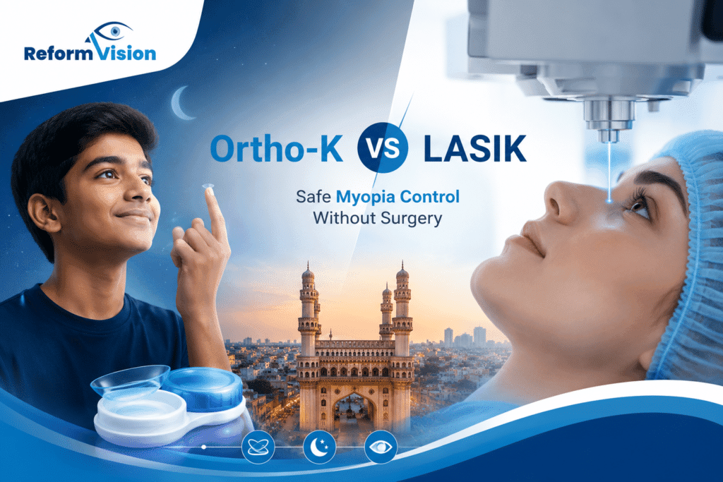 Ortho-K vs LASIK in Hyderabad Safe Myopia Control Without Surgery