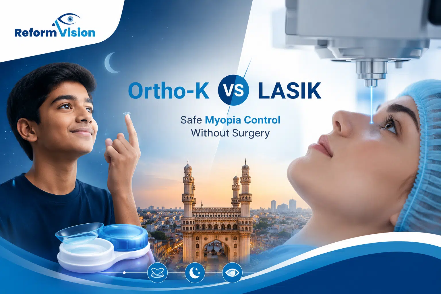 Ortho-K vs LASIK in Hyderabad Safe Myopia Control Without Surgery